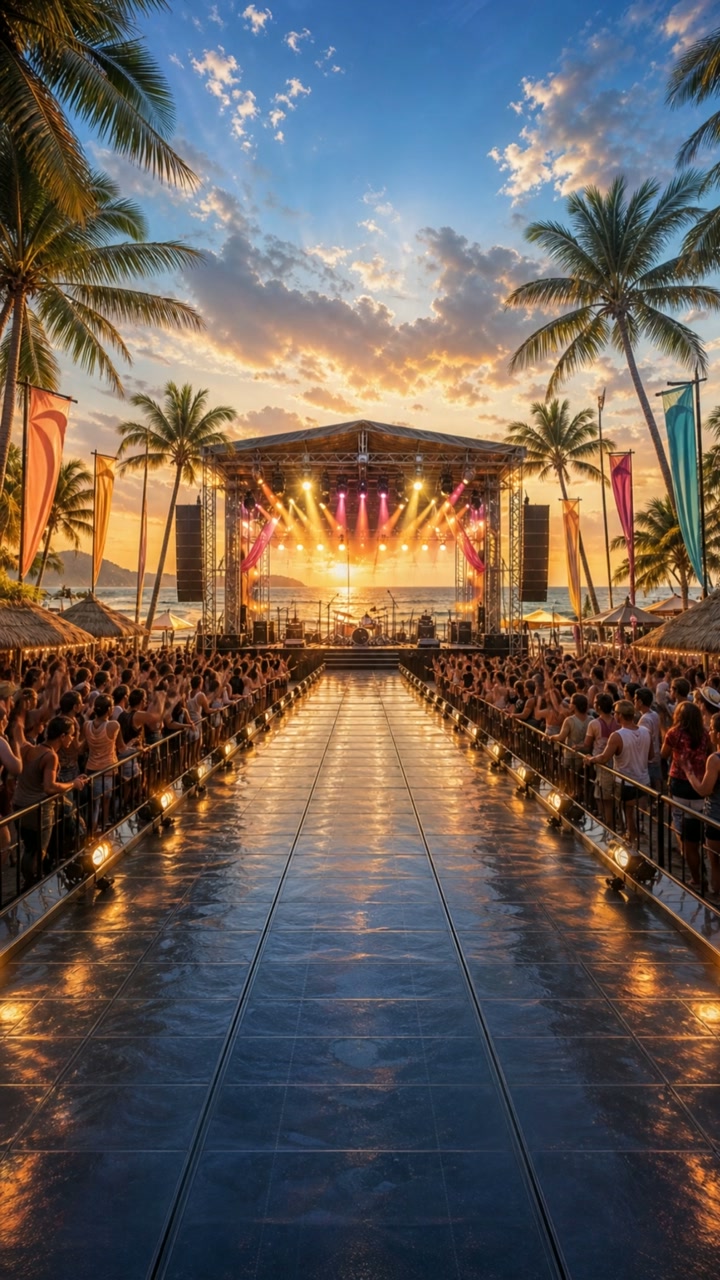 Beach stage in RockClash